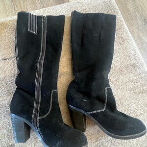 Very Volatile Los Angeles Suede Black Boots Women's sz 10